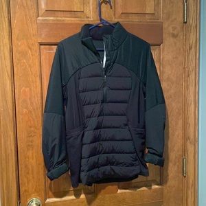 Black LuLuLemon 1/4 (quarter) zip size 12